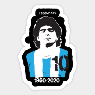 Memory Diego Maradona 10 Hand Of God Legendary 1960-2020 Sticker